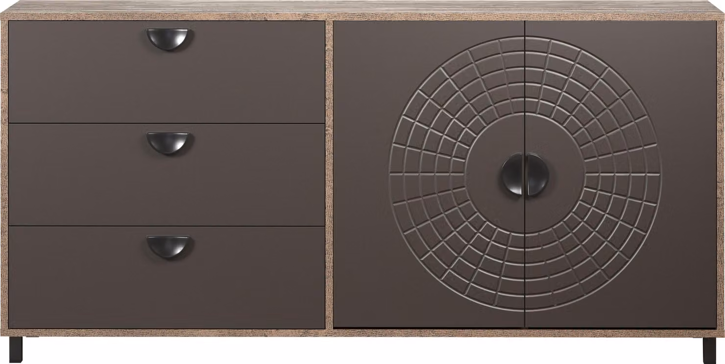 Calicosy - Credenza 2 ante e 3 cassetti L176 cm - FUSION