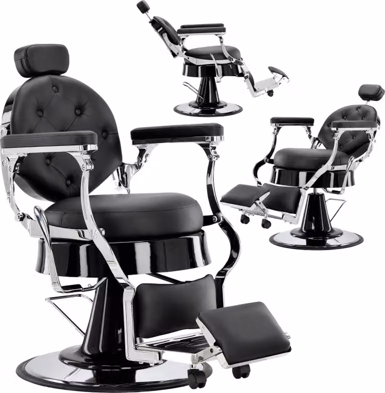 Poltrona da barbiere parrucchiere idraulica girevole per il salone barbiere barber shop Agustín Barberking