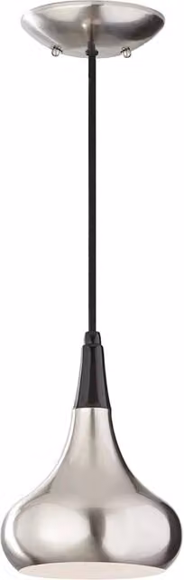 Lampada a sospensione Beso FEISS in acciaio spazzolato argento con 1 luce E27, diametro: 18 cm
