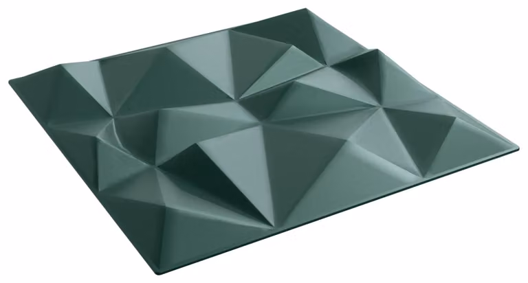 Pannelli da parete 12 pcs Verde Diamante 50 x 50 cm Schiuma XPS