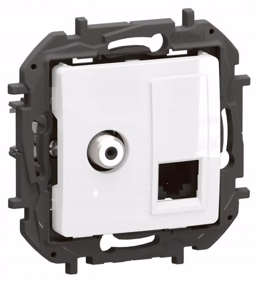 Antenne Internet Legrand Nowe Niloe Kombidose, categoria 6, colore bianco