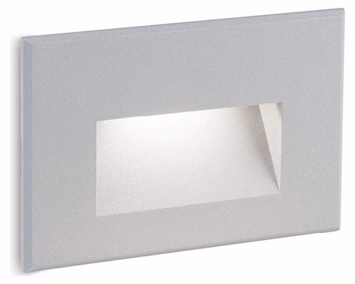 Segnapasso In Alluminio Svasato Liscio Marrone Led 3 W 300 Lm 3000K Spina