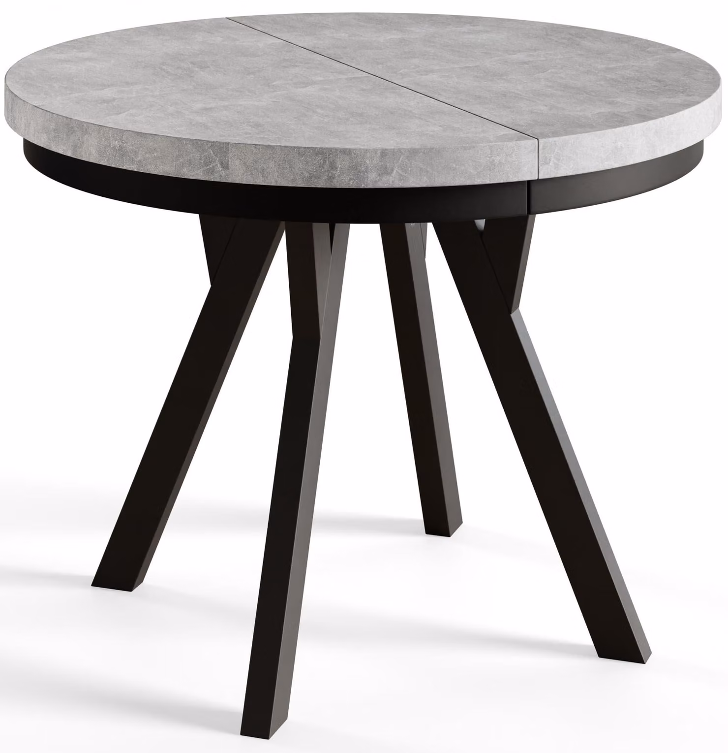 Alpi Moebel, Tavolo da Pranzo Evo, Tavolo per Mangiare Allungabile, Diametro da 120 - 220 cm, Graphit
