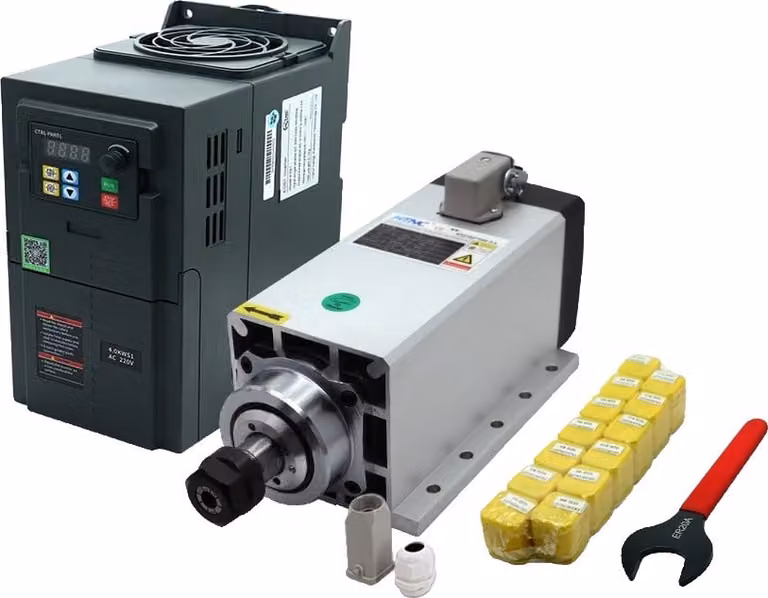 motore mandrino CNC da 3,5 kW, velocità 24000 giri/min, coppia 1,4 Nm, 220V