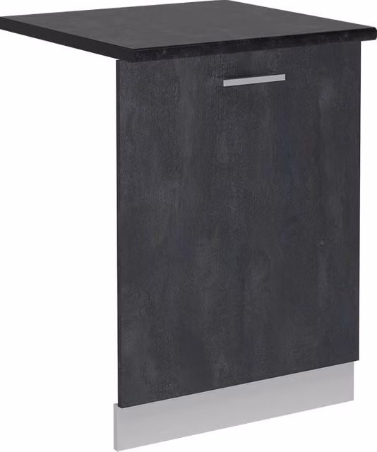 Pannello frontale per lavastoviglie da incasso Vicco R-Line Calce nera/Bianco/Antracite, Larghezza: 60 cm