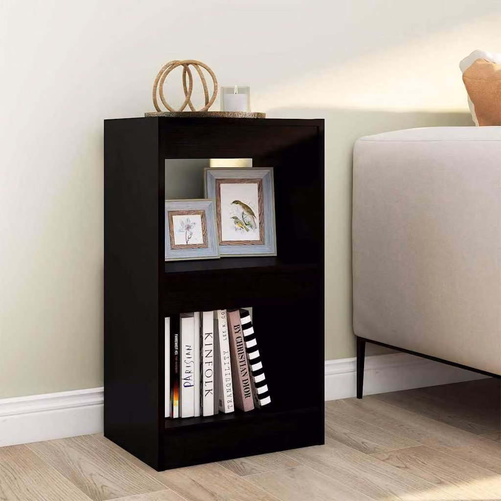 Libreria/Divisorio vidaXL Nero Opaco in Legno e MDF L/P/H: 40 x 30 x 72 cm
