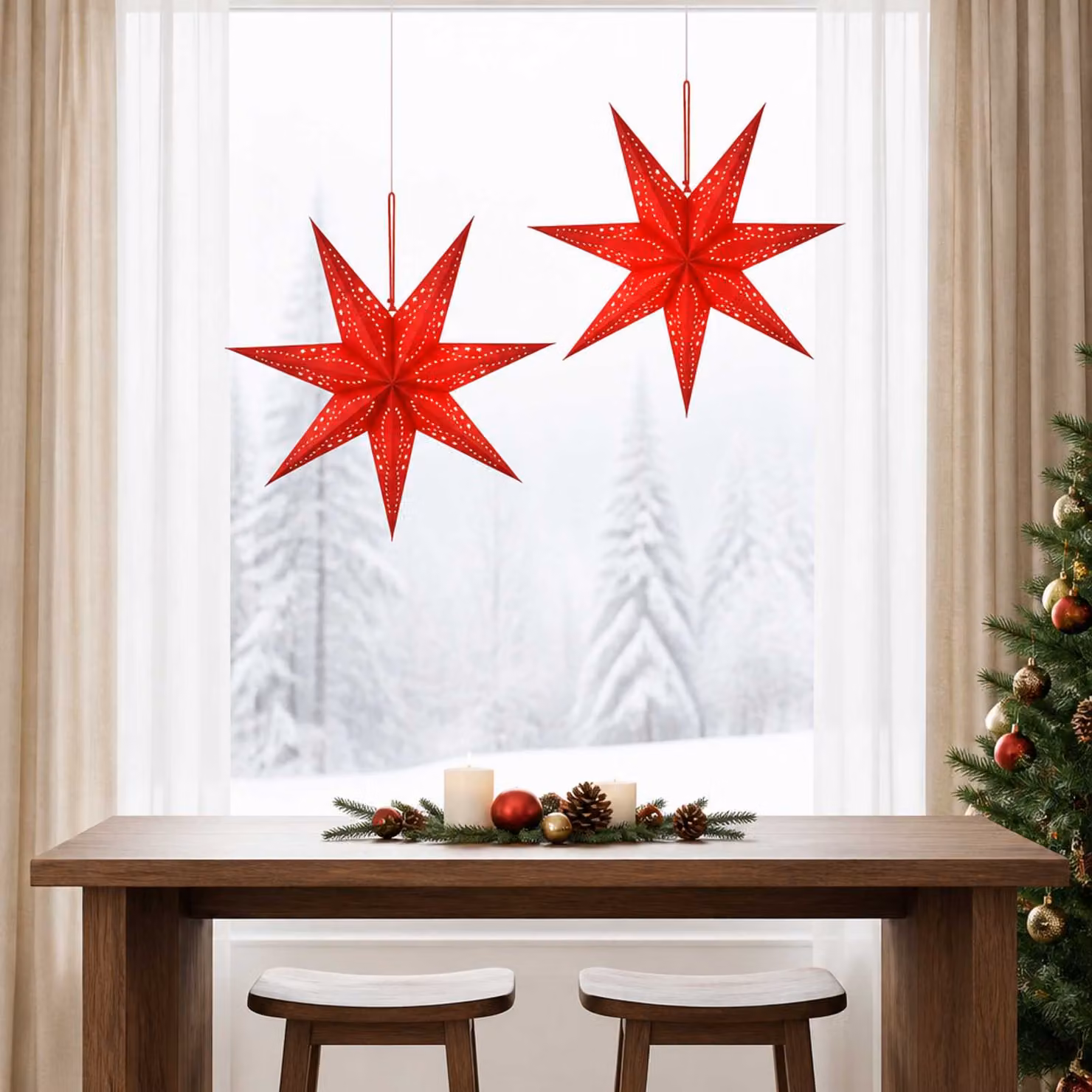 vidaXL Illuminazione Natalizia RAAHE 2 pz 10 LED Bianco caldo