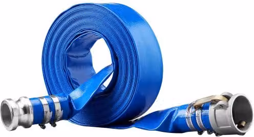 Tubo per controlavaggio VEVOR in PVC blu con raccordi Camlock in alluminio e morsetti, compatibile con pompe e filtri a sabbia per scarico acque reflue di piscine, diametro 2 pollici