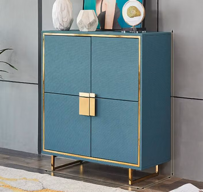 Modern Sideboard Blau Wohnzimmer Kommode Luxus Regale Möbel