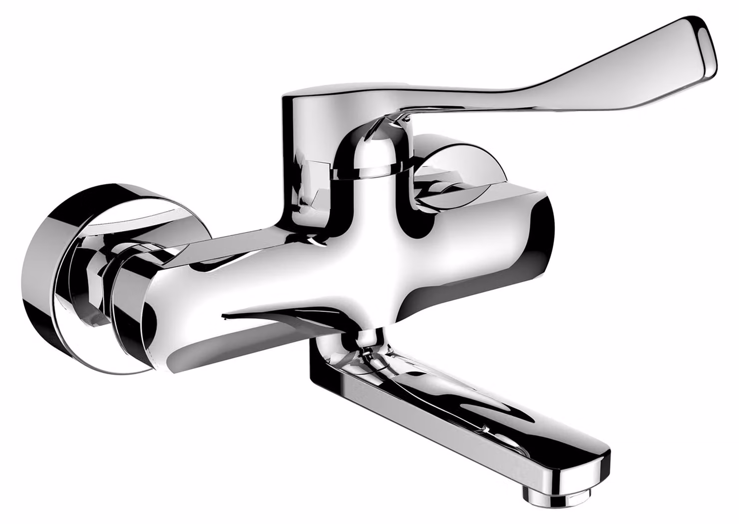 LAUFEN CityPro Liberty Mitigeur mural pour lavabo, apparent, bec pivotant, saillie 175mm, HF500922100694, HF500922100694