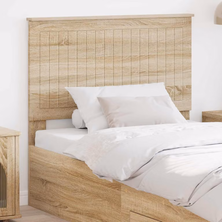 Testiera per letto moderna vidaXL in legno ingegnerizzato color rovere sonoma