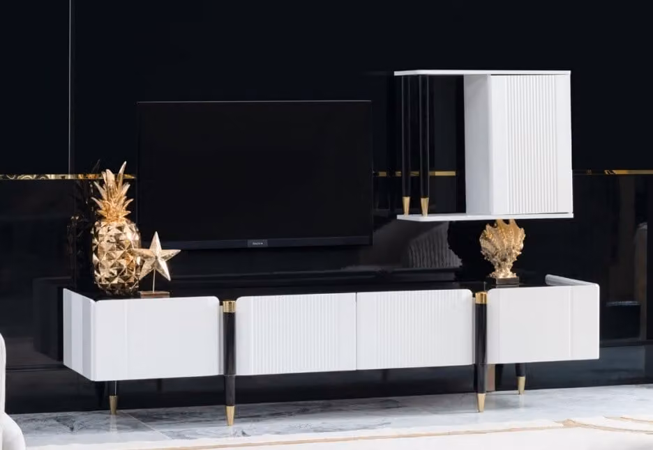 Credenza mobile tv legno cassettiera bassa design arredo nuovo pensile rtv mobile