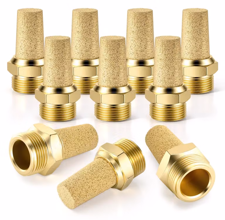 10 ammortizzatori pneumatici SL-01 con filettatura esterna da 1/8"