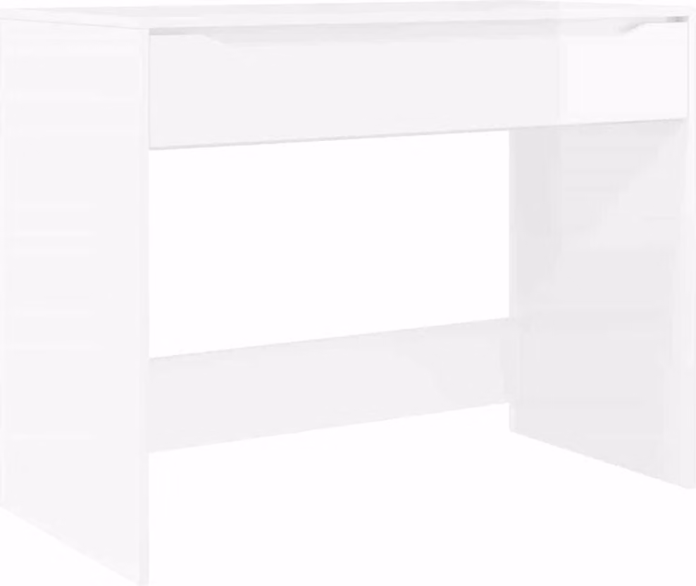 Scrivania Bianco Lucido 100 x 50 x 78 cm Legno ingegnerizzato