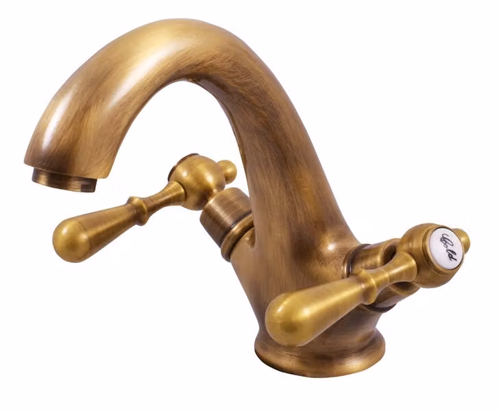 Slezák-RAV Miscelatore per lavabo Slezák RAV Morava Retro MK428SM Colore: ottone vecchio, Dimensione: 3/8''