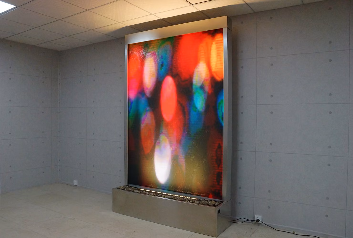Wasser Wand Water Wall Säule Unterschrank Ragal Vitrine Wasserwände Trennwand