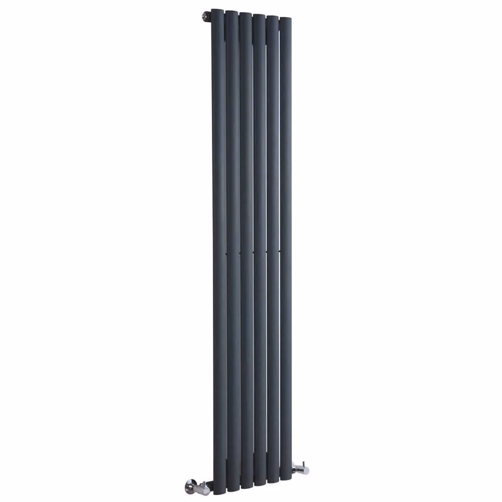 Radiatore Verticale Antracite 660W 1600x354mm - Slim salvaspazio - Design Moderno - Revive