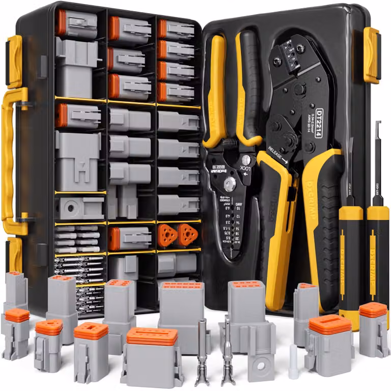 Set di utensili per crimpare connettori della serie DT, marca Solidchoice