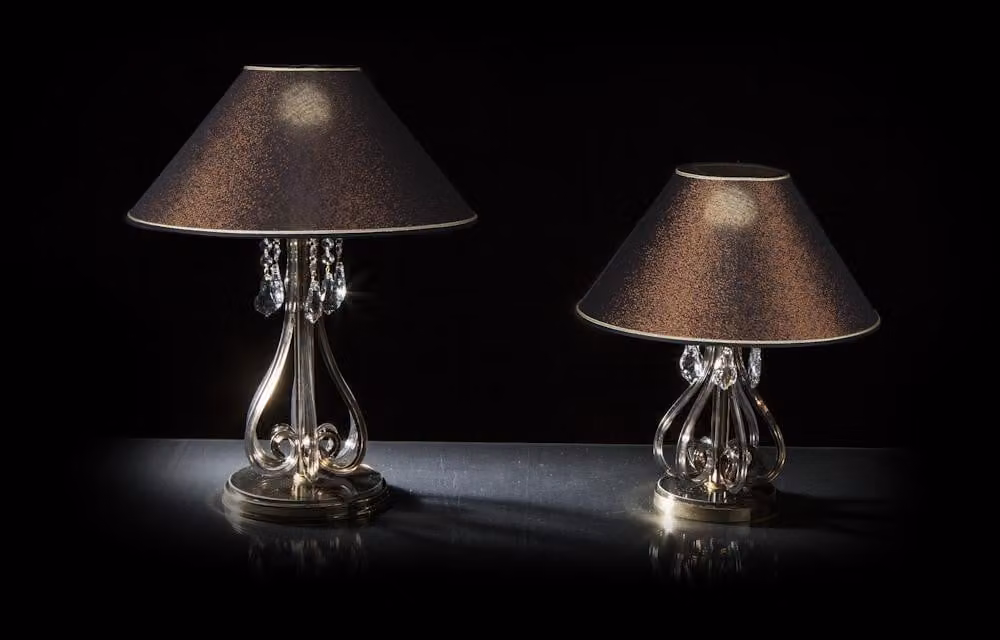 Lampe Leuchte Kristall Elite Bohemia Steh Nachttisch Schreibtisch Tischlampe