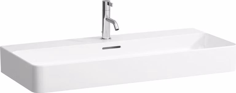 LAUFEN VAL lavabo à poser, 1 trou pour robinet, avec trop-plein, US fermé 950x420mm, H8162870001041, H8162870001041