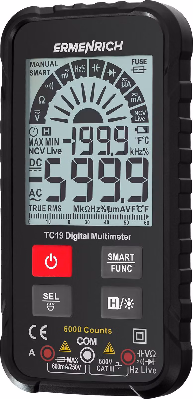 Ermenrich - 82984 - Multimetro digitale TC19