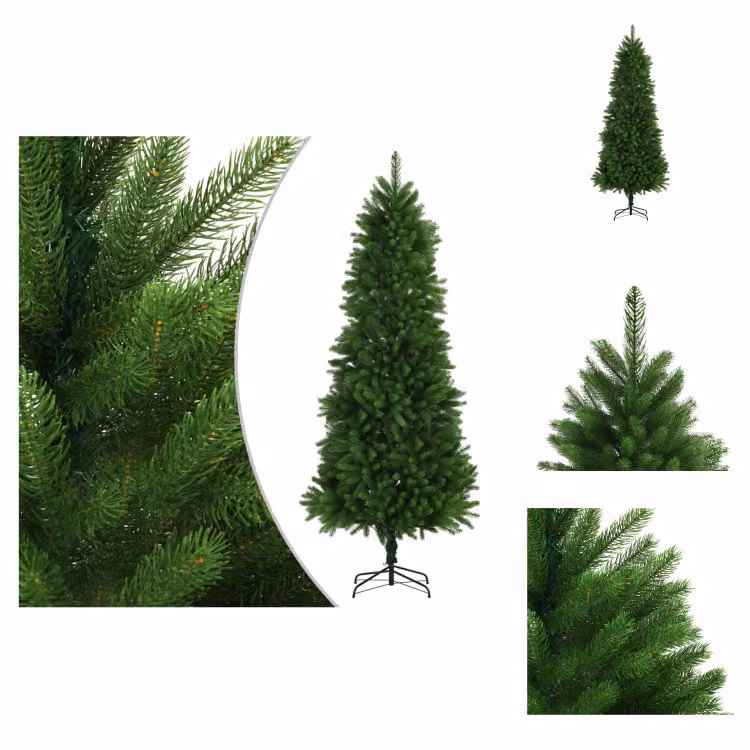 vidaXL Albero di Natale Artificiale aghi naturali 240 cm Verde - Alberi di Natale