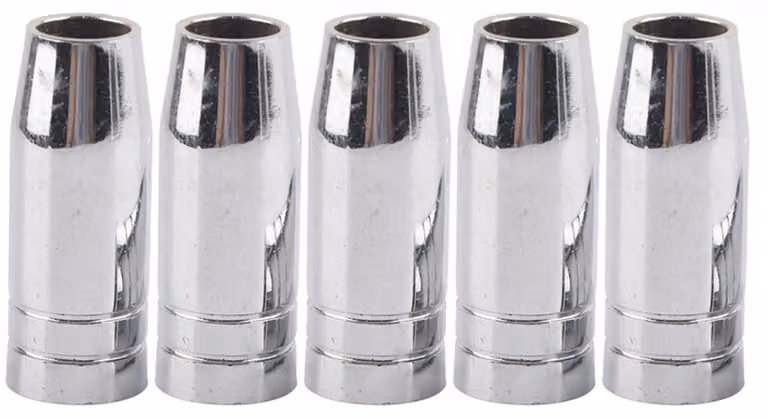5 tappi conici da 15 mm per gas, compatibili con pistole di saldatura MIG/MAG