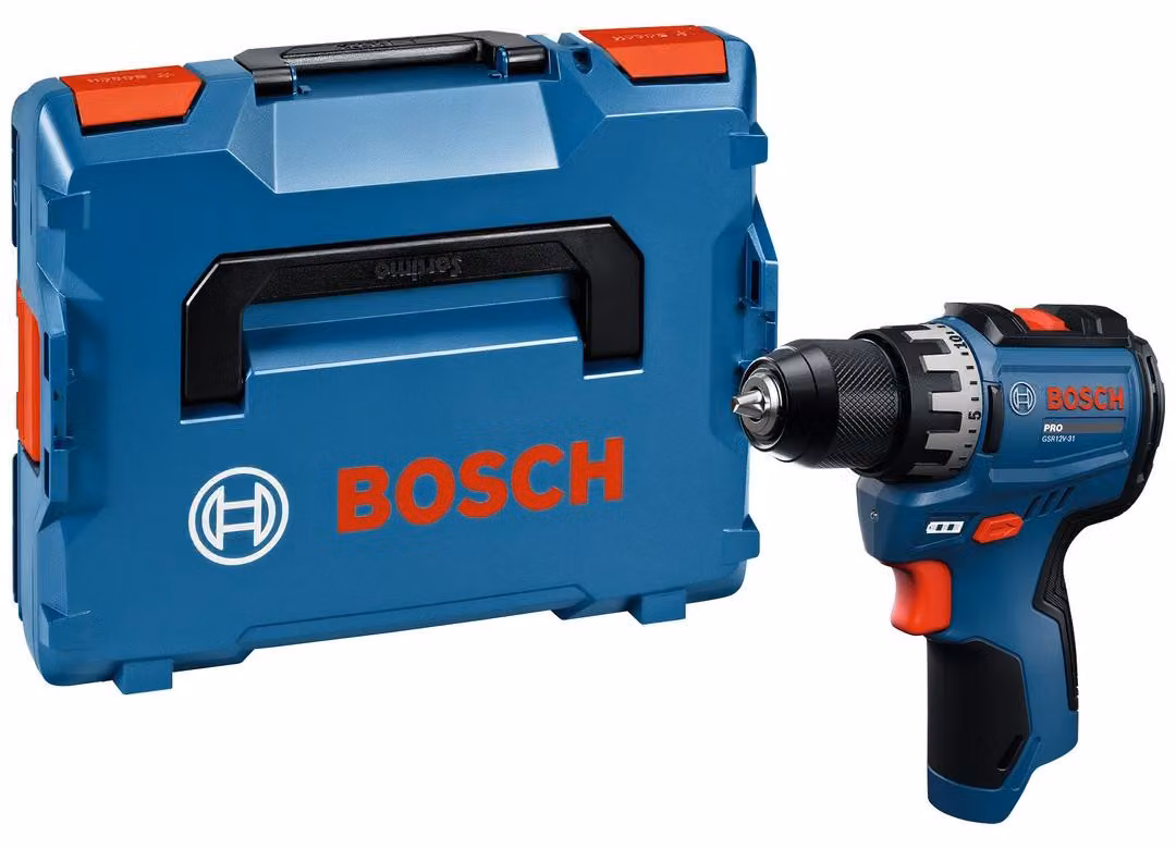 Trapano avvitatore a batteria GSR 12V-31, confezionato in una valigetta L-BOXX