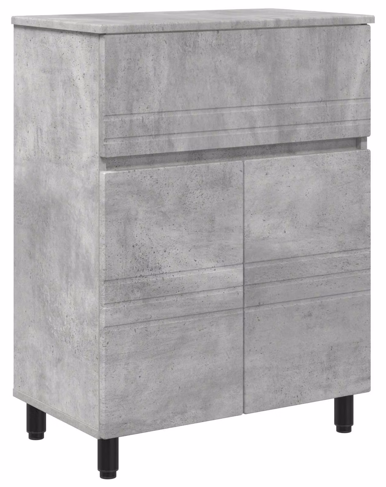 Mobiletto da bagno Grigio Cemento 60 x 35 x 80 cm
