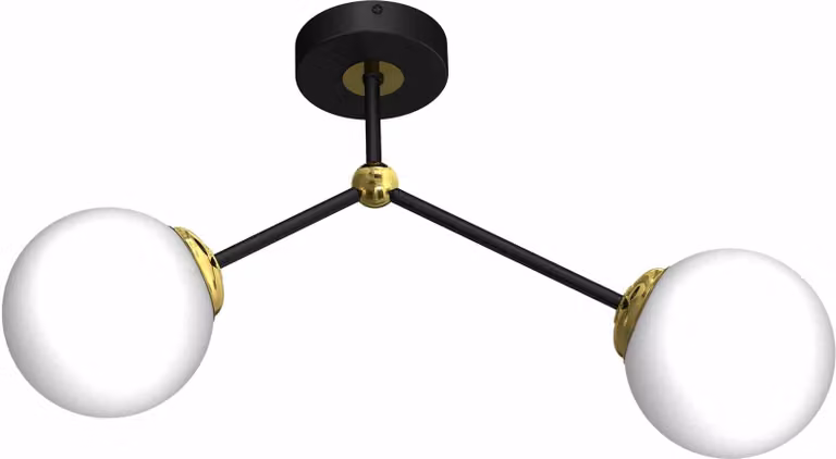 Lampada da soffitto a LED Milagro JOY MLP7459 nero / oro