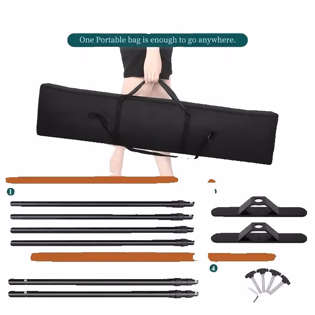 Supporto per sfondo, design a doppia croce, compatibilità con sfondo verde, 2,7x3,4M