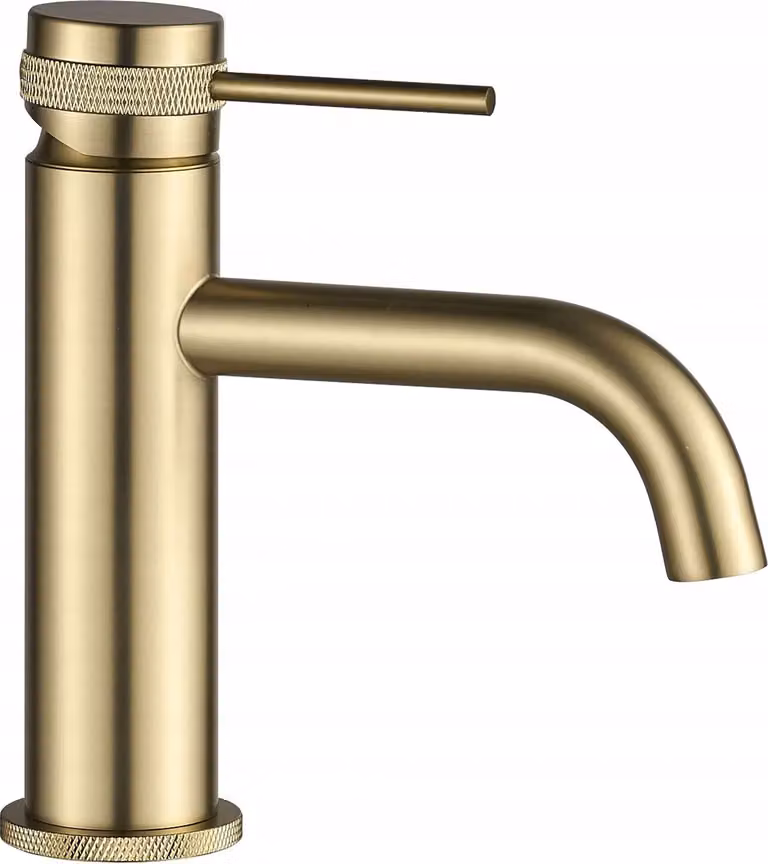 Rubinetto da Lavabo Rea Lungo Grip Brush Gold Low