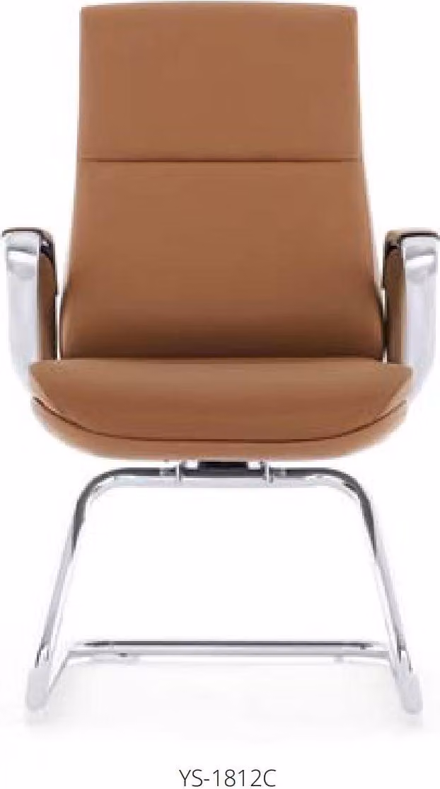 Lederstuhl in Schwarz mit Edelstahlrahmen modern und elegant