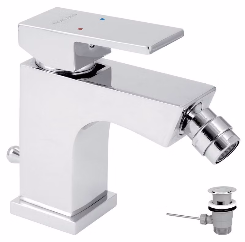 Rubinetto per bidet Noble con uscita cromata EDGE