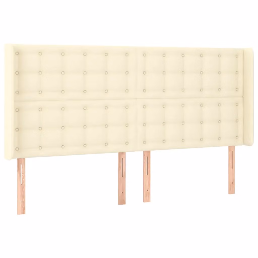 Testiera ad Orecchio vidaXL in Similpelle Beige L: 203 cm, P: 16 cm, H: 118/128 cm – 2