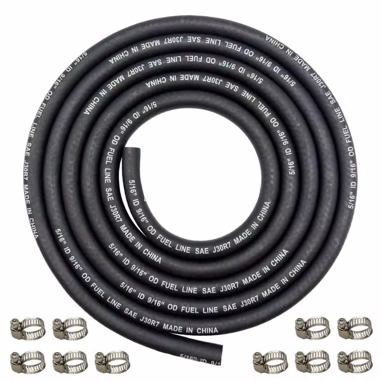 Solidchoice - Tubo flessibile intrecciato per cavi, 8 mm, con morsetti, 2,4 m