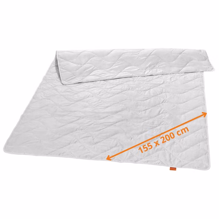 Coperta estiva per letto, 155 x 200 cm, 100% seta naturale, ideale per le notti calde, sleepling