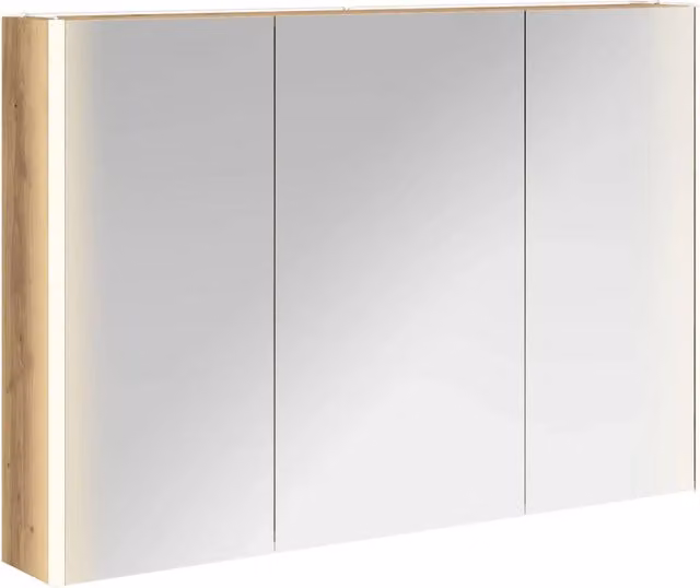 Mobiletto per specchio da Bagno | Armadio da bagno Rovere Artigianale