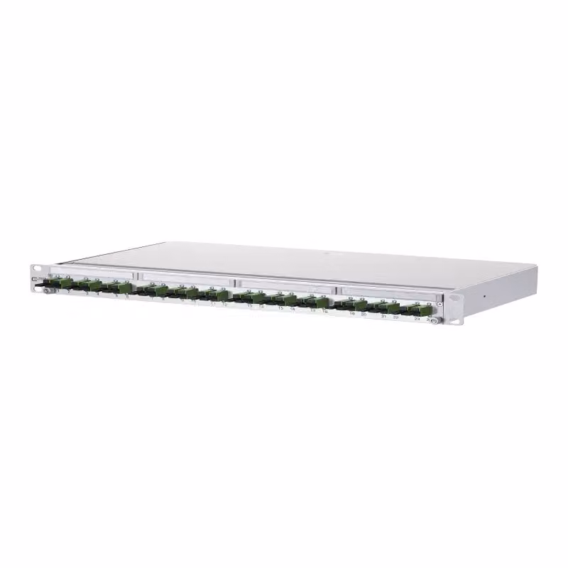 Metz Connect OpDAT PA pannello di connessione con giunzione 24xE2000 APC (verde), OS2, grigio 1502295924-E