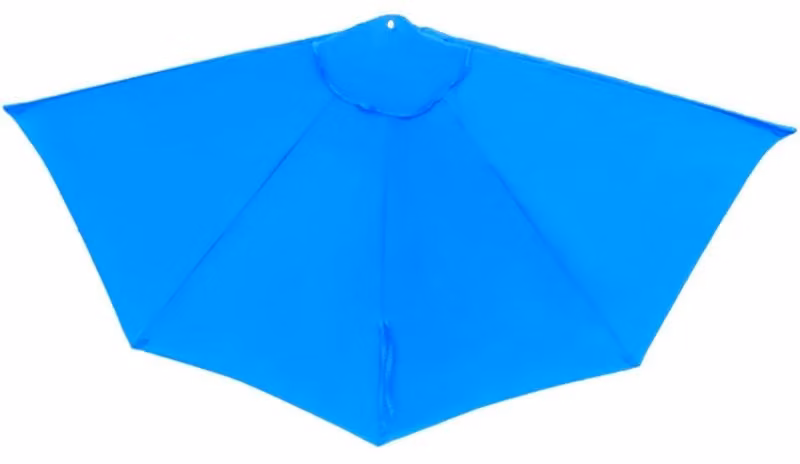 Parasole protettivo, realizzato con materiale impermeabile, facile da installare, colore blu, diametro 3 metri (mezza circonferenza)