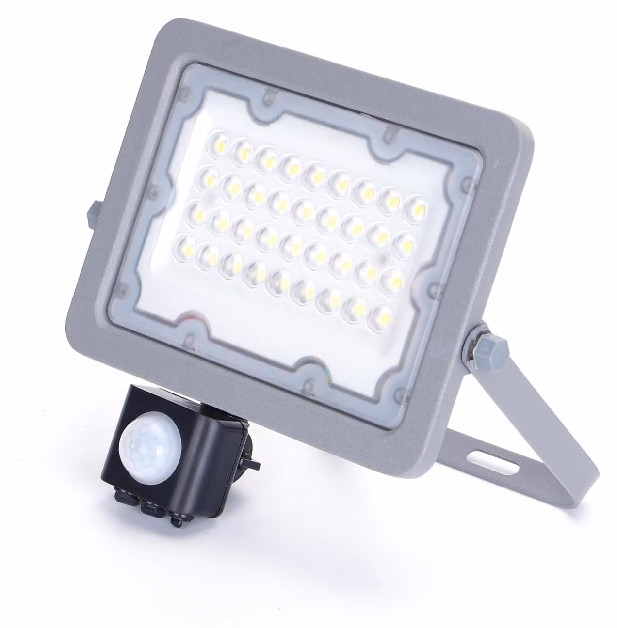 Fareto a LED da 30 W, luce bianca fredda a 6500 K, grado di protezione IP65, con sensore di movimento