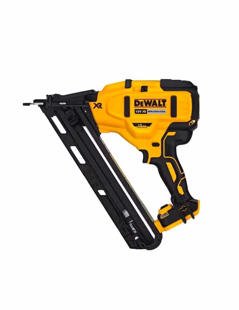 Chiodatrice DeWalt DCN650P2-SK Gialla con 2 batterie da 5,0 Ah e caricabatterie DCB1104 – 2