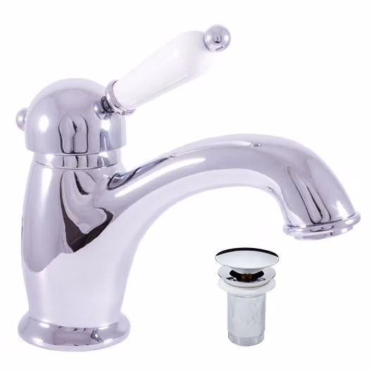Slezák-RAV Miscelatore per lavabo con bocca click-clack Slezák RAV LABE L527.5K Colore: cromo, Dimensioni: 3/8''
