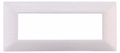 Placca compatibile Bticino Matix 6 moduli plastica colore bianco satinato