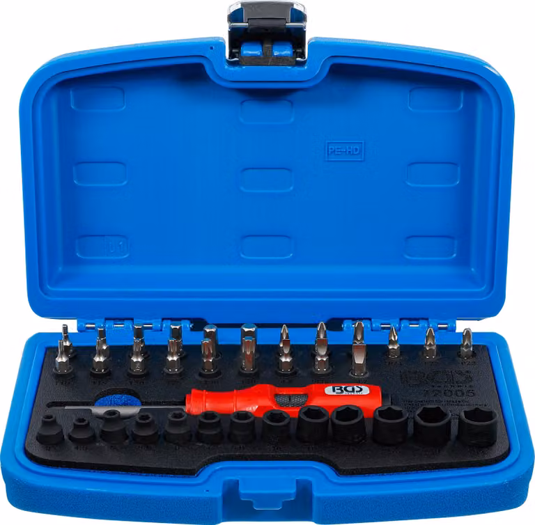 Set di cacciaviti a percussione BGS con attacco quadro 6,3 mm (1/4") 36 pezzi - 72005