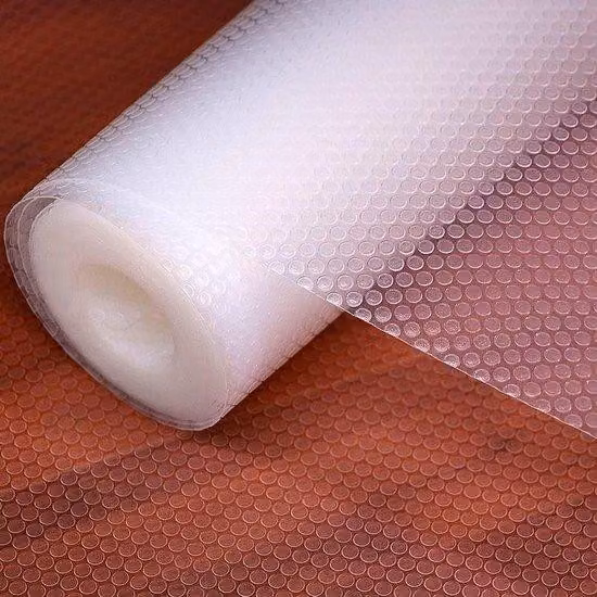 Tappetino antiscivolo per la cucina - Tappetino in EVA lavabile - Copertura per cassetti - Resistente all'acqua e all'olio - Trasparente - Dimensioni: 30 cm x 3 m