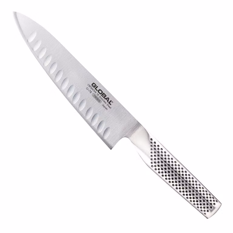 Coltello da cucina alveolato cm 18 serie G di Global