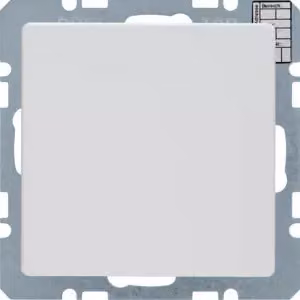 Berker 75441229 Termostato per edifici con interfaccia a pulsanti, bianco polare, completo di Berker Q.1/Q.3