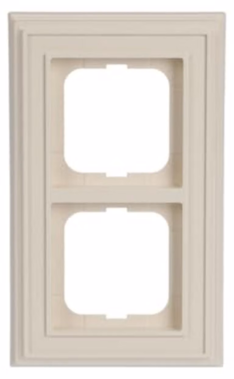 Busch-Jaeger cornice 2-gang avorio/ws 1722-832