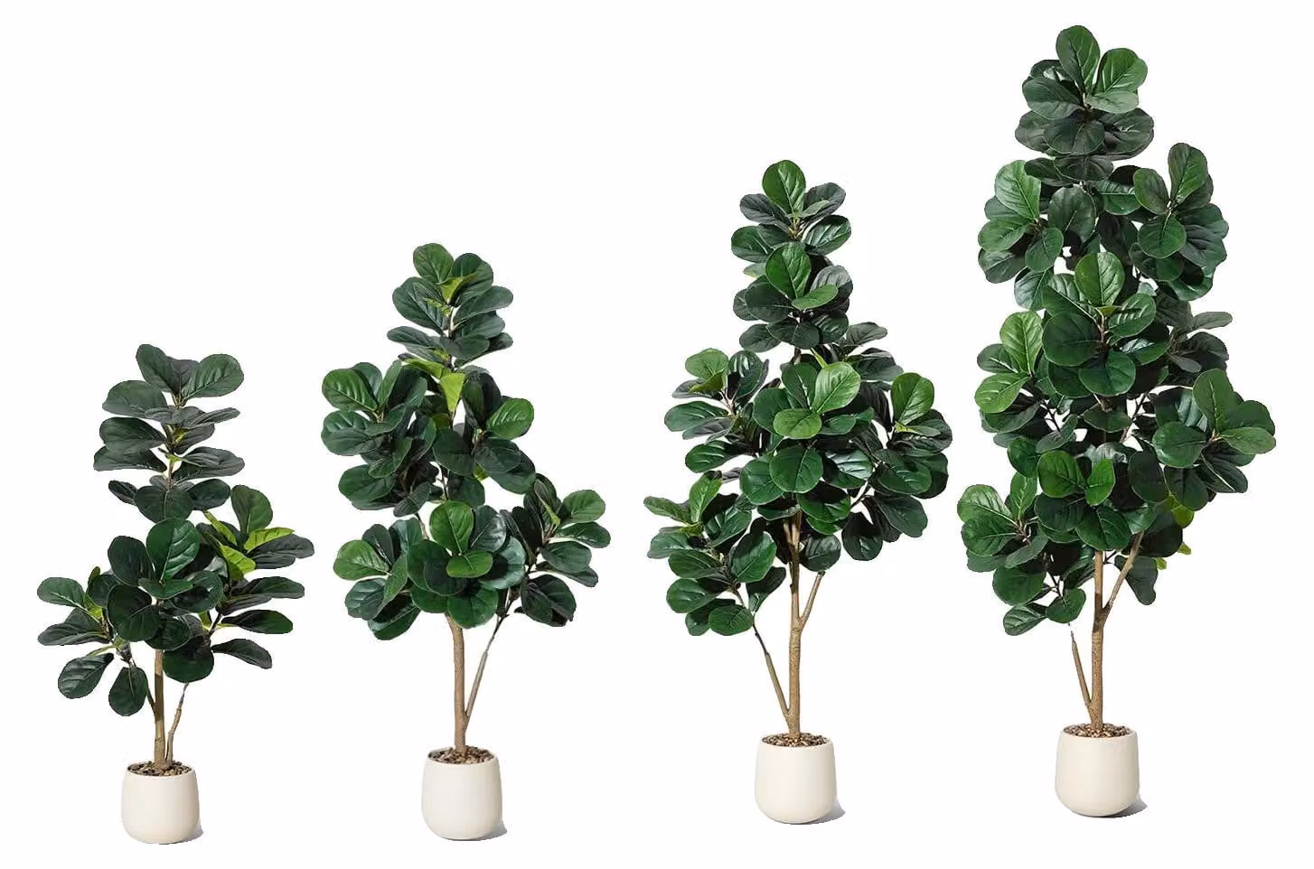 Fico d'India artificiale, foglie realistiche, decorazione d'interni, verde-c, 120 cm